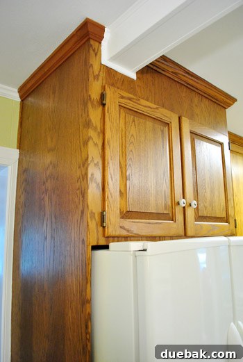 Small kitchen refrigerator niche