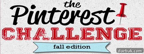 Pinterest Challenge Fall Edition logo with autumn leaves