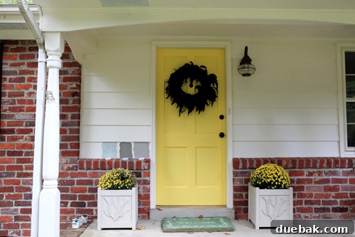 Another view of the chosen gray paint swatch