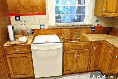Kitchen fully cleared of granite