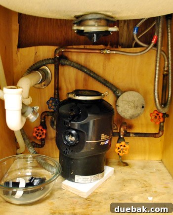 Faucet removed