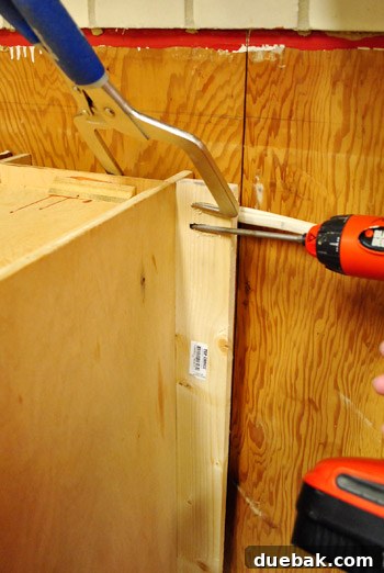 Optimize Your Kitchen: Filling Stove-Side Cabinet Gaps 5 Back view of stove fillers, showing support pieces