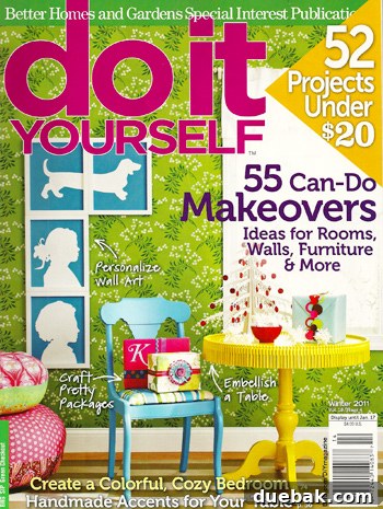 Do It Yourself Magazine spread featuring the author's work