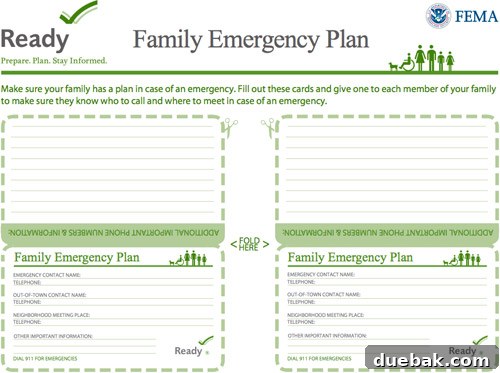Build Your Disaster Prep Kit 5 Family communication plan
