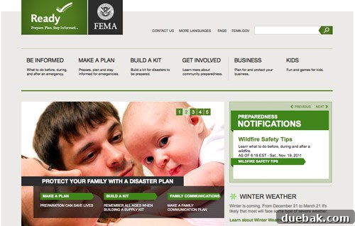 Build Your Disaster Prep Kit 6 Ready.gov logo and resources