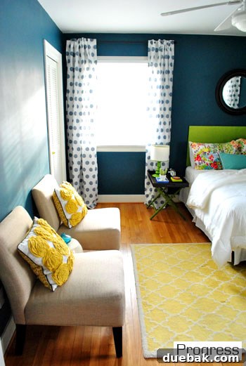 The redesigned entryway, featuring a new console table and decorative elements.