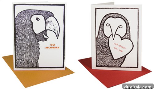 Woodblock prints and cards from Bowerbox Press
