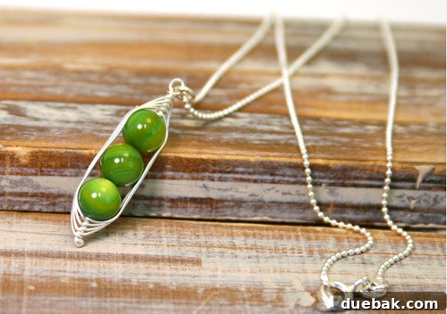 Peapod necklace from Lucky Accessories