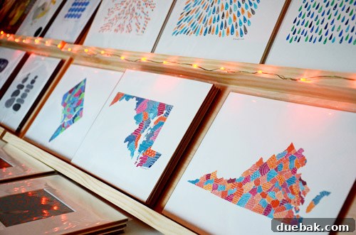 Virginia-shaped ornament from Funnel Cloud Studio