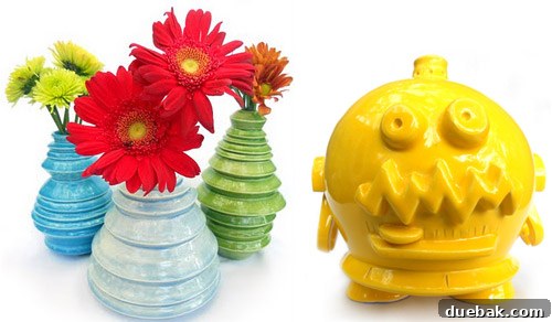 Ceramic letter ornaments and other pottery from Turnerbots