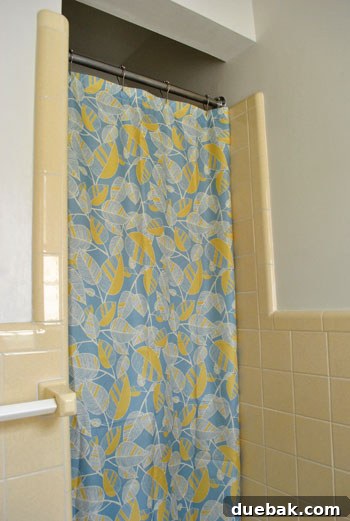 January's Standouts 18 Guest bathroom with a clearly mismatched and ill-chosen shower curtain
