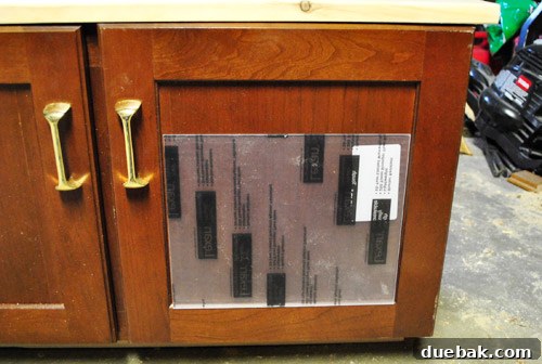 Pre-cut plexiglass for the play kitchen oven window
