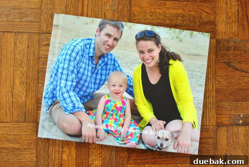 Glossy family photo book, a compact and comprehensive yearbook for 2011