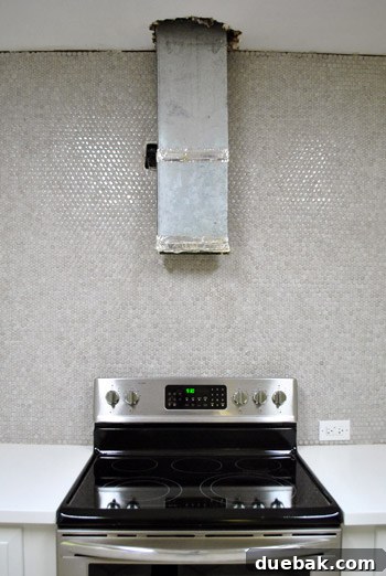 Freshly grouted kitchen, clean and polished appearance