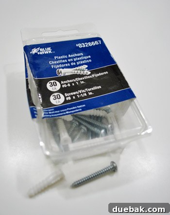 Completing Your Home's Loose Ends 9 Box of assorted wall anchors and screws for hanging decorations