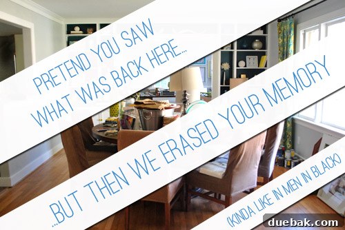 The sunroom, designated for items awaiting 'before' photos.