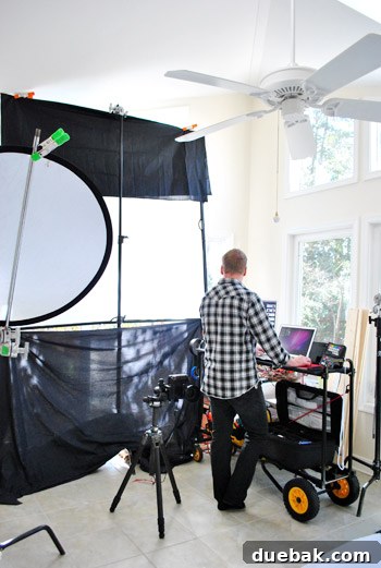 An additional photo of a decorated space, highlighting details for the book.