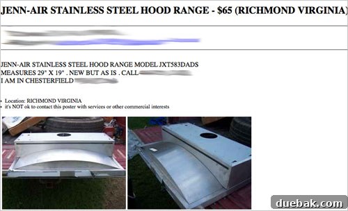 Under cabinet range hood before installation