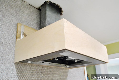 Build a Custom Wood Range Hood 11 First Three Sides of Hood Cover Completed