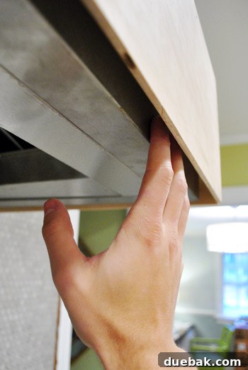 Build a Custom Wood Range Hood 12 Gap for Control Buttons Access