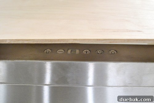 Build a Custom Wood Range Hood 13 Visibility of Hidden Control Buttons