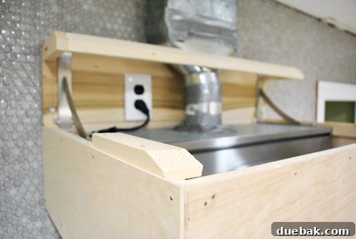 Build a Custom Wood Range Hood 16 Added Support for Sloped Panels