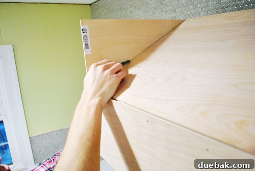 Build a Custom Wood Range Hood 18 Marking Exact Angles for Side Panels