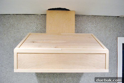 Build a Custom Wood Range Hood 28 Top Portion of Trim Completed