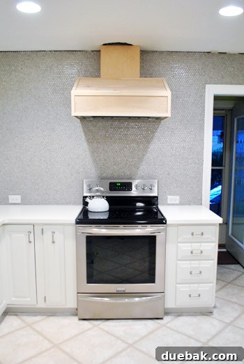 Build a Custom Wood Range Hood 30 Finished Hood Cover Before Priming and Painting