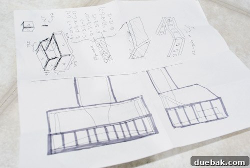 Build a Custom Wood Range Hood 5 Technical Drawing of Custom Range Hood Cover
