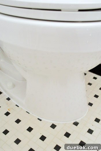 Rock-Solid Toilet: Easy DIY Fix 26 Fresh caulk line around base of installed toilet