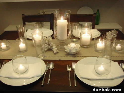 placesettingtablesettingtutorialhowto4 Candlelit Table Setting Ideas