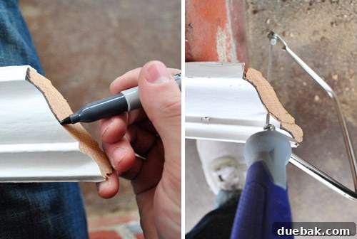 Using a coping saw to cut crown molding for a flush corner fit