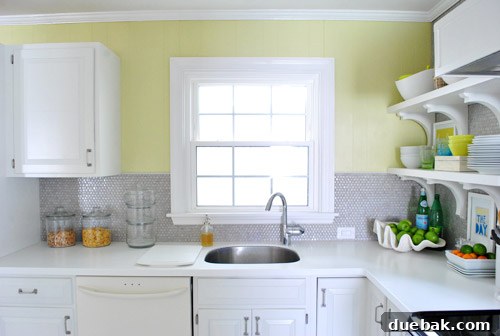 Kitchen window with balanced spacing on each side after renovation