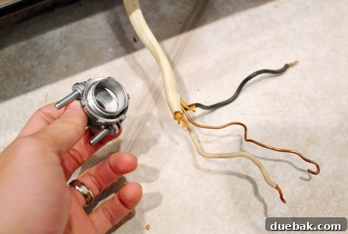 Installing strain reliever on electrical wire