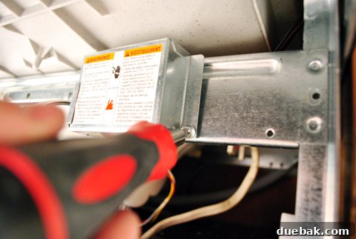 Electrical connections secured and covered