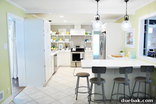 New stainless steel dishwasher in kitchen