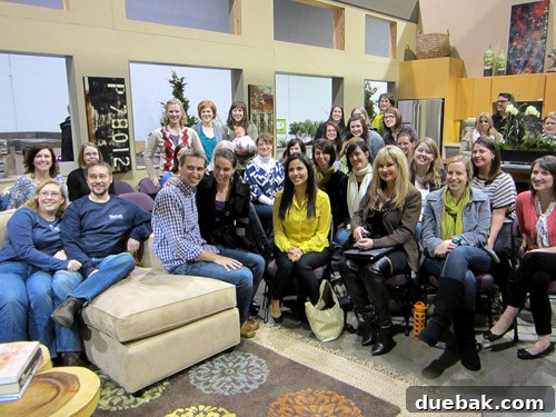 Bloggers networking and chatting after the 'Taking Your Blog to the Next Level' seminar