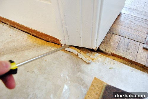 Door molding successfully undercut
