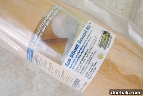 Underlayment roll for cork flooring