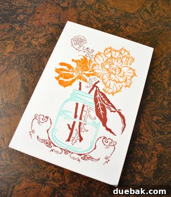 Close-up of a chosen letterpress art print, a unique Portland souvenir