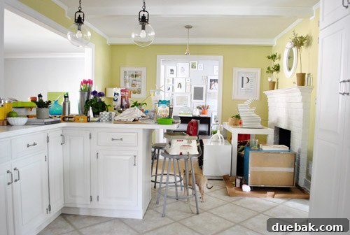 Book photography crew setting up a shot in a home interior