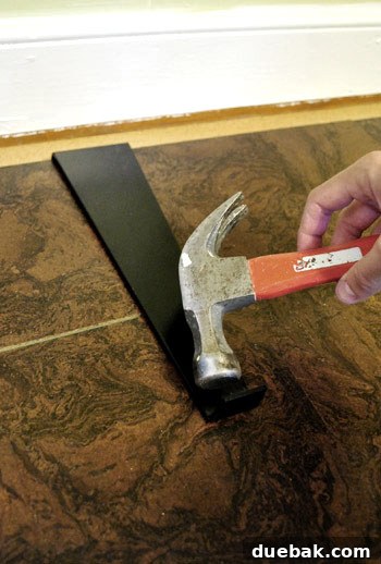 Cork floor expansion gap and spacers