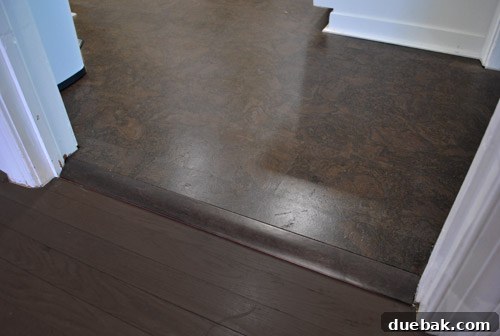 Photoshopped image showing potential darker floor stain for cohesion