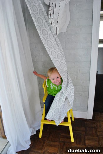 Giving an Old Wooden Highchair a Makeover 19 toddler revealed after playing hide and seek in highchair