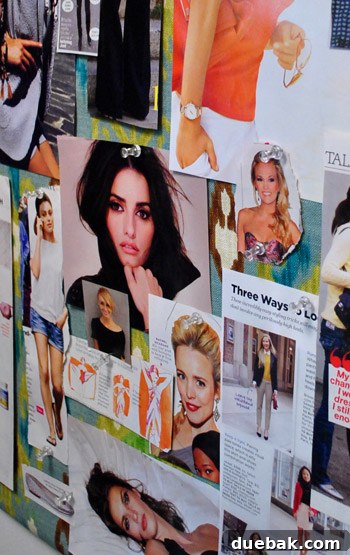 Zoomed In View of Pinboard