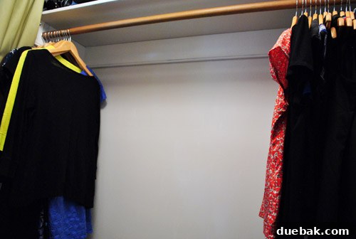 Hidden Closet Space for Bulletin Board