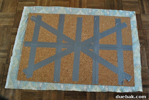 Cutting Fabric for Bulletin Board