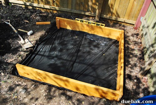 Sandbox frame nearing completion