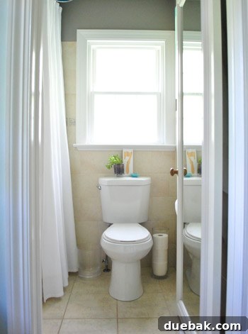 Frosted window providing a sense of calm and privacy in the bathroom
